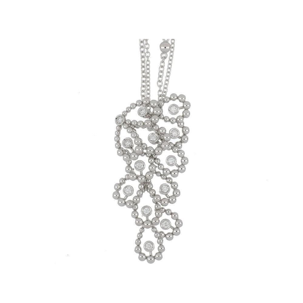 Chiacchierino Big White Gold Pendant
