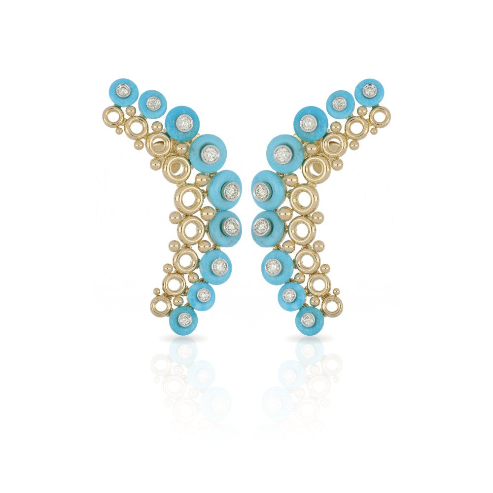 Giulio Big Turquoise Earrings