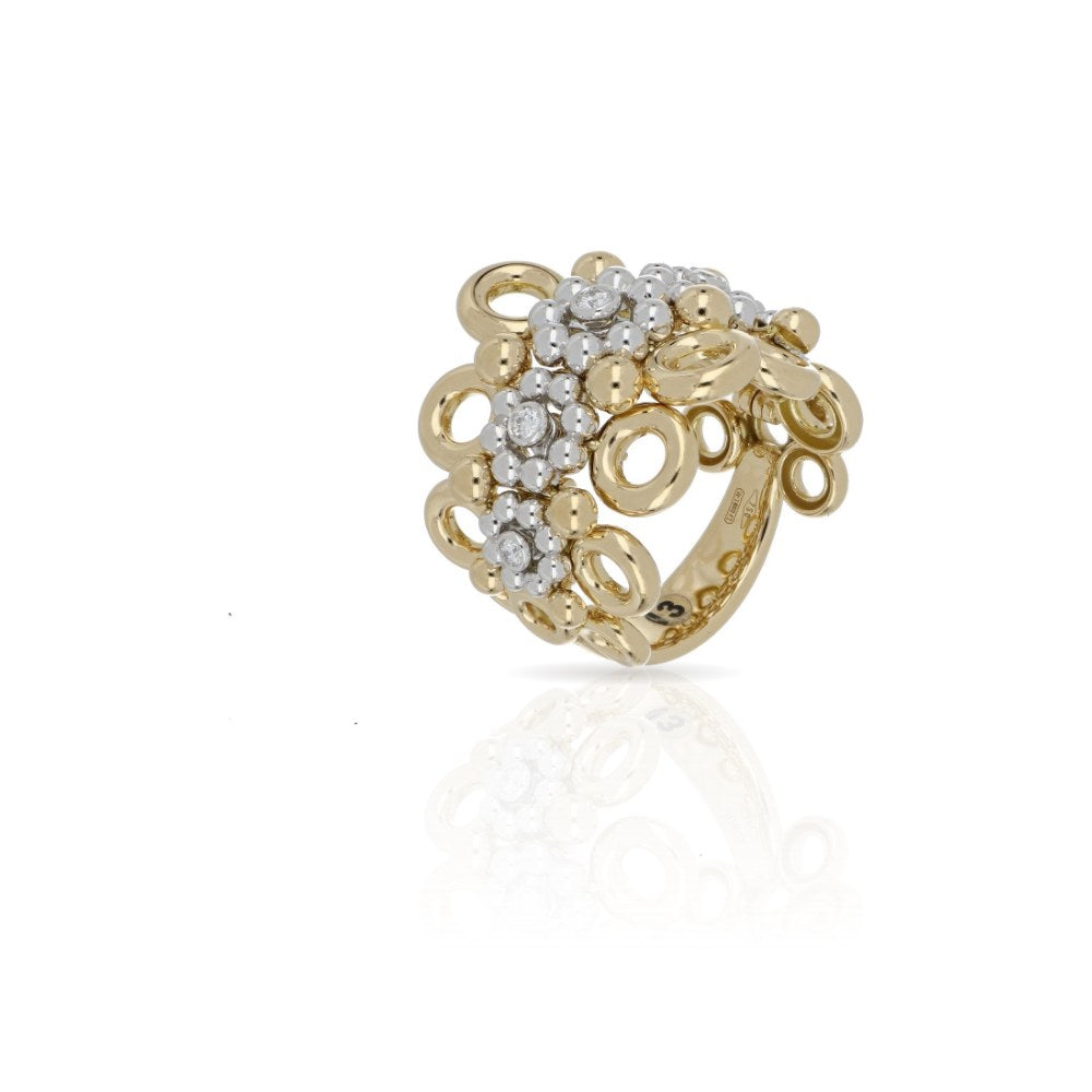 Giulio Yellow and White Gold Ring