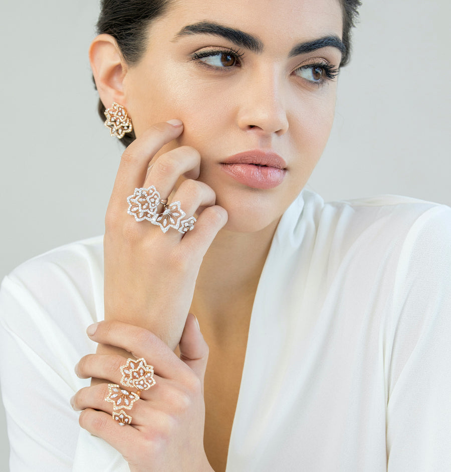 FROZEN RING ROSE GOLD