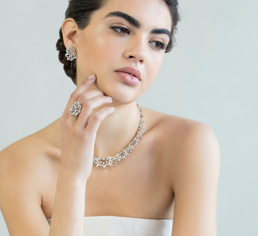 FROZEN NECKLACE WHITE GOLD