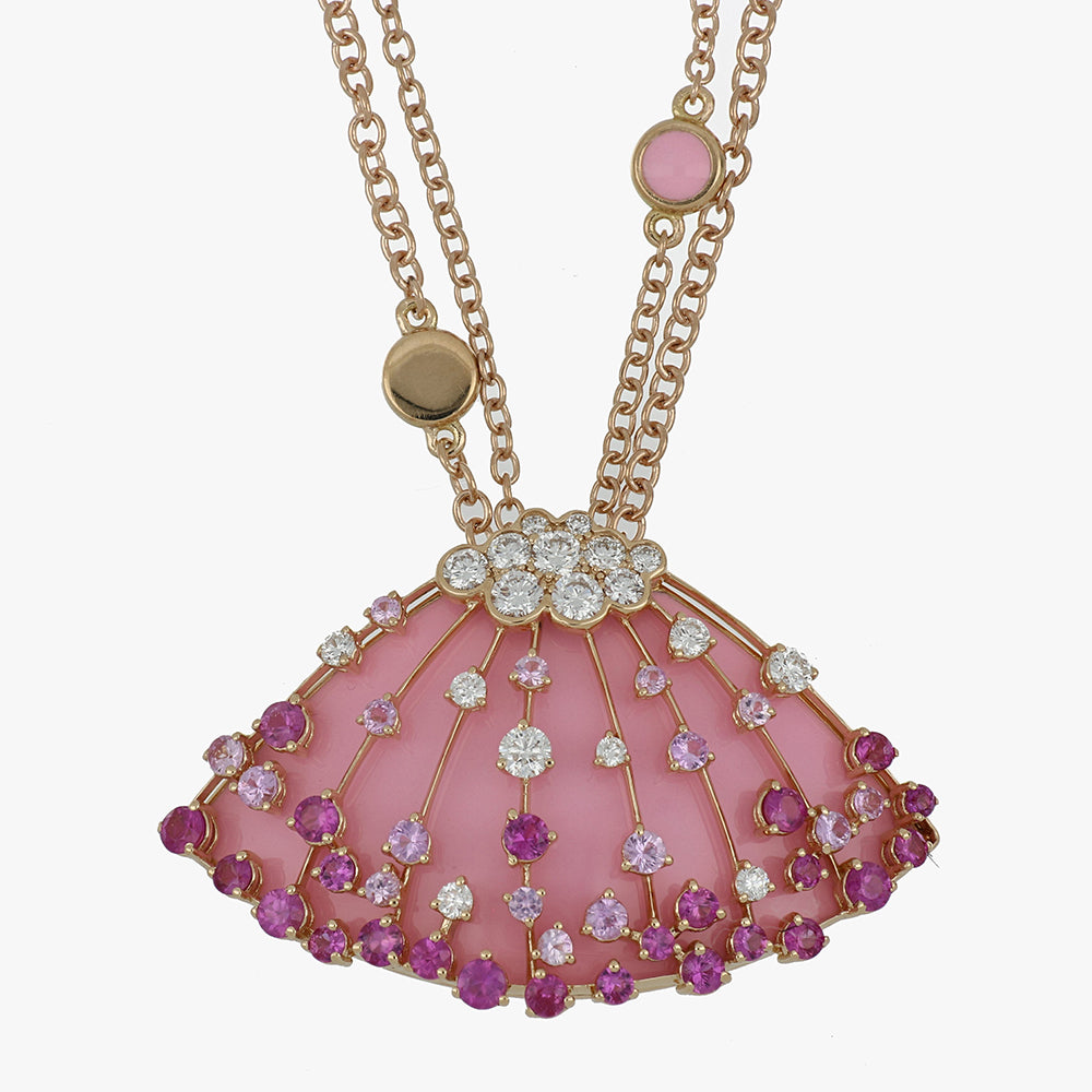 LUCCIOLA PINK SAPPHIRES MEDIUM PENDANT