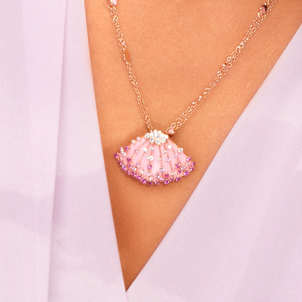 LUCCIOLA PINK SAPPHIRES MEDIUM PENDANT