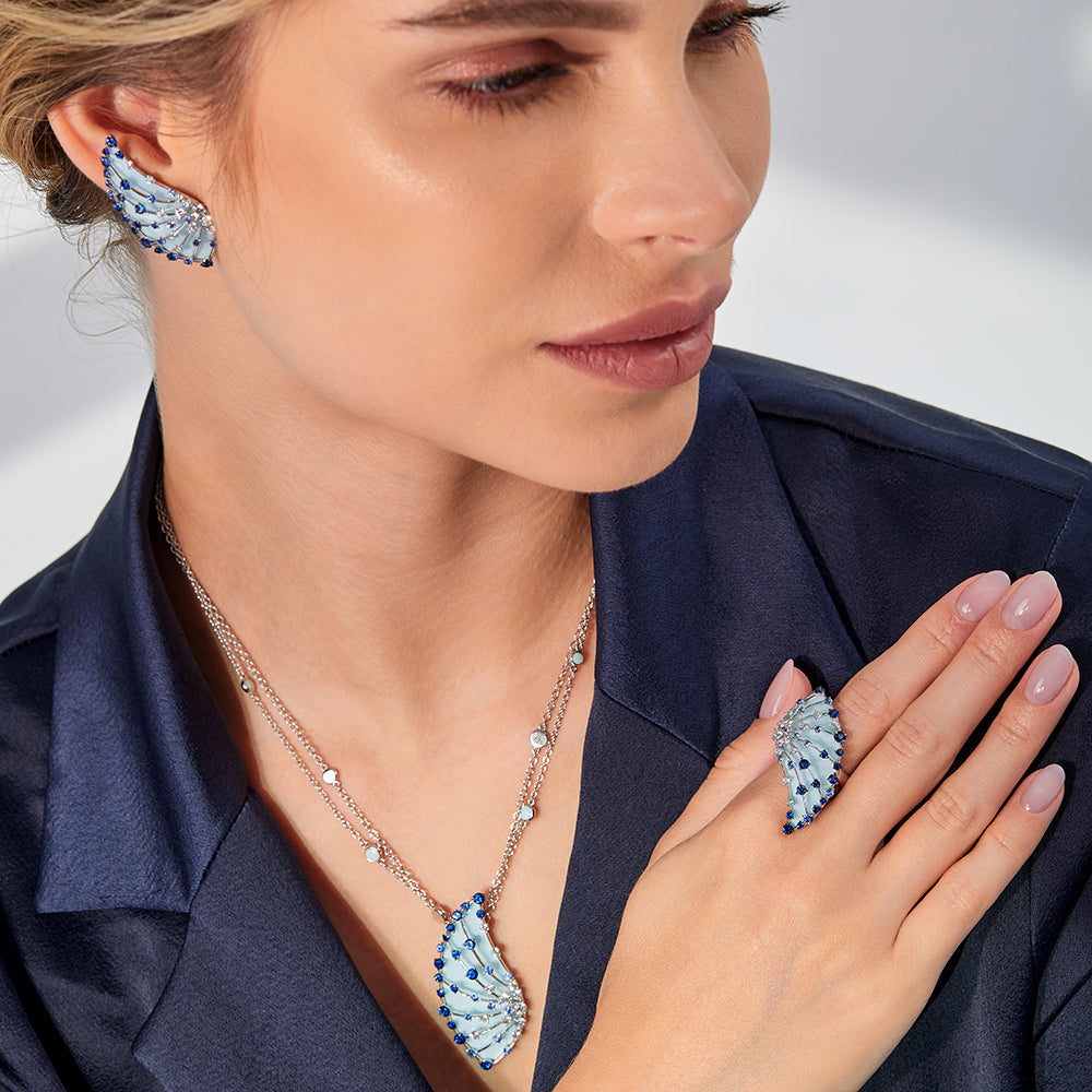 LUCCIOLA LIGHT BLUE SAPPHIRES PENDANT