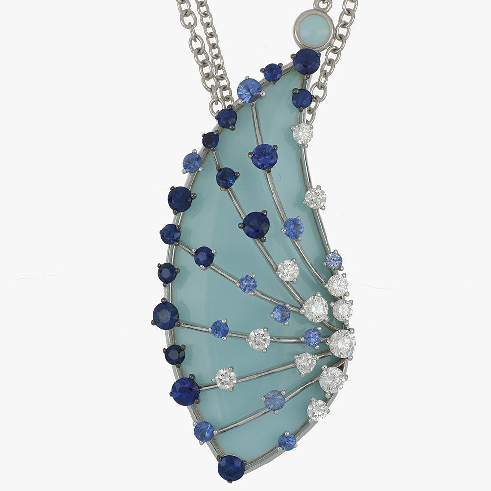 LUCCIOLA LIGHT BLUE SAPPHIRES PENDANT