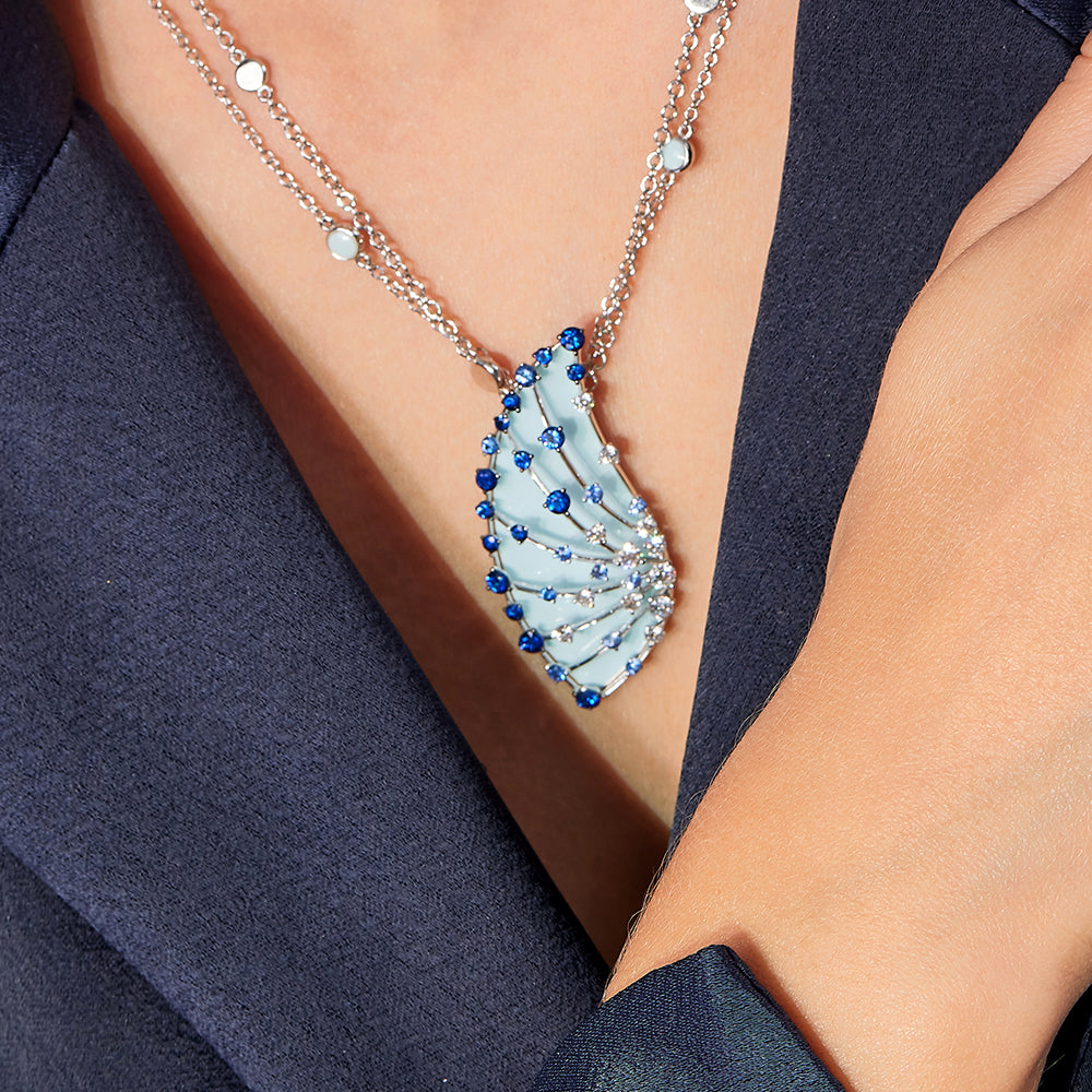 LUCCIOLA LIGHT BLUE SAPPHIRES PENDANT