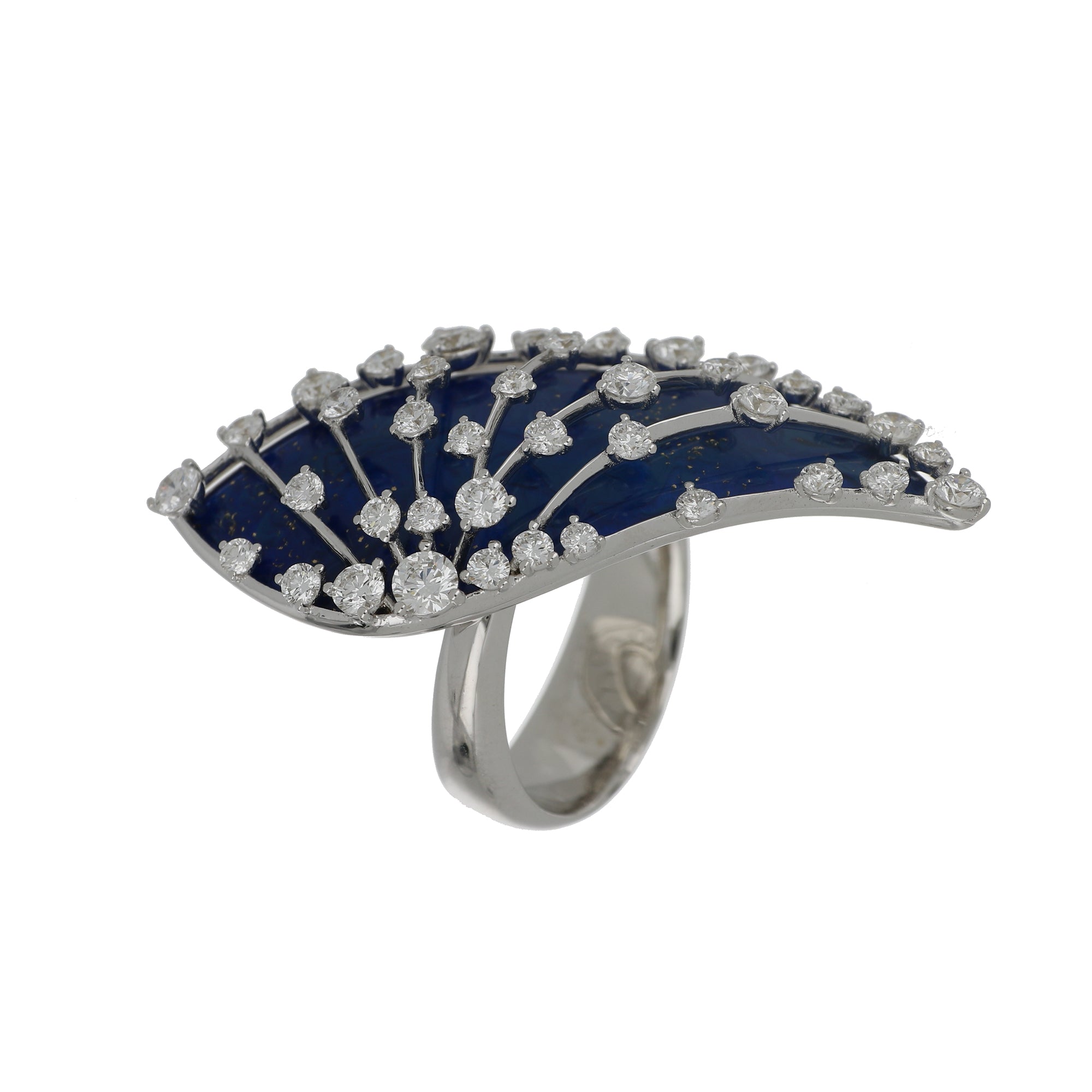 LUCCIOLA BLUE ENAMEL RING