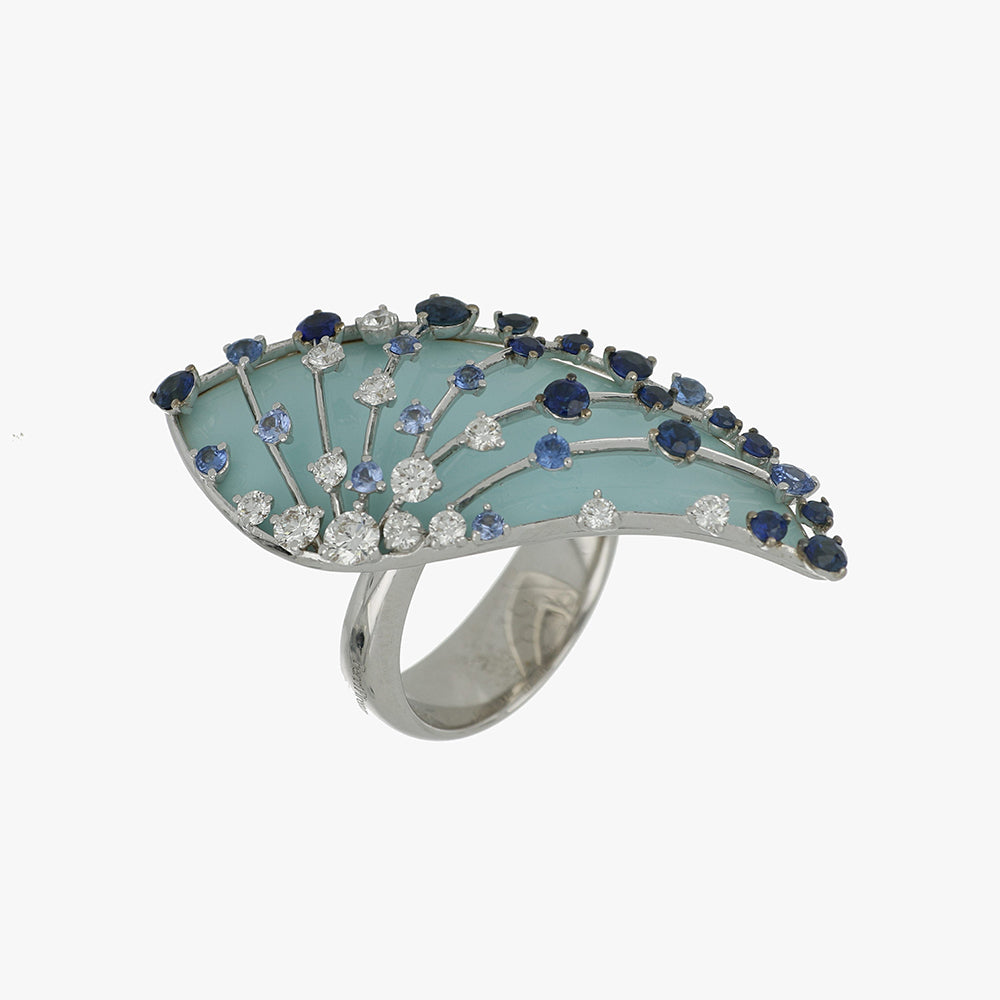 LUCCIOLA LIGHT BLUE SAPPHIRES RING