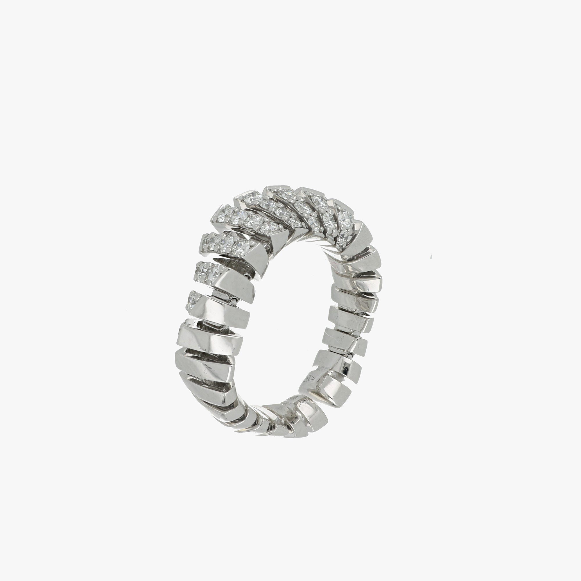 CRESCENDO MINI-ME WHITE GOLD DIAMOND RING