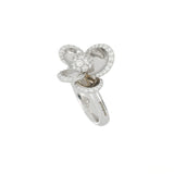 PETALS SMALL WHITE GOLD RING