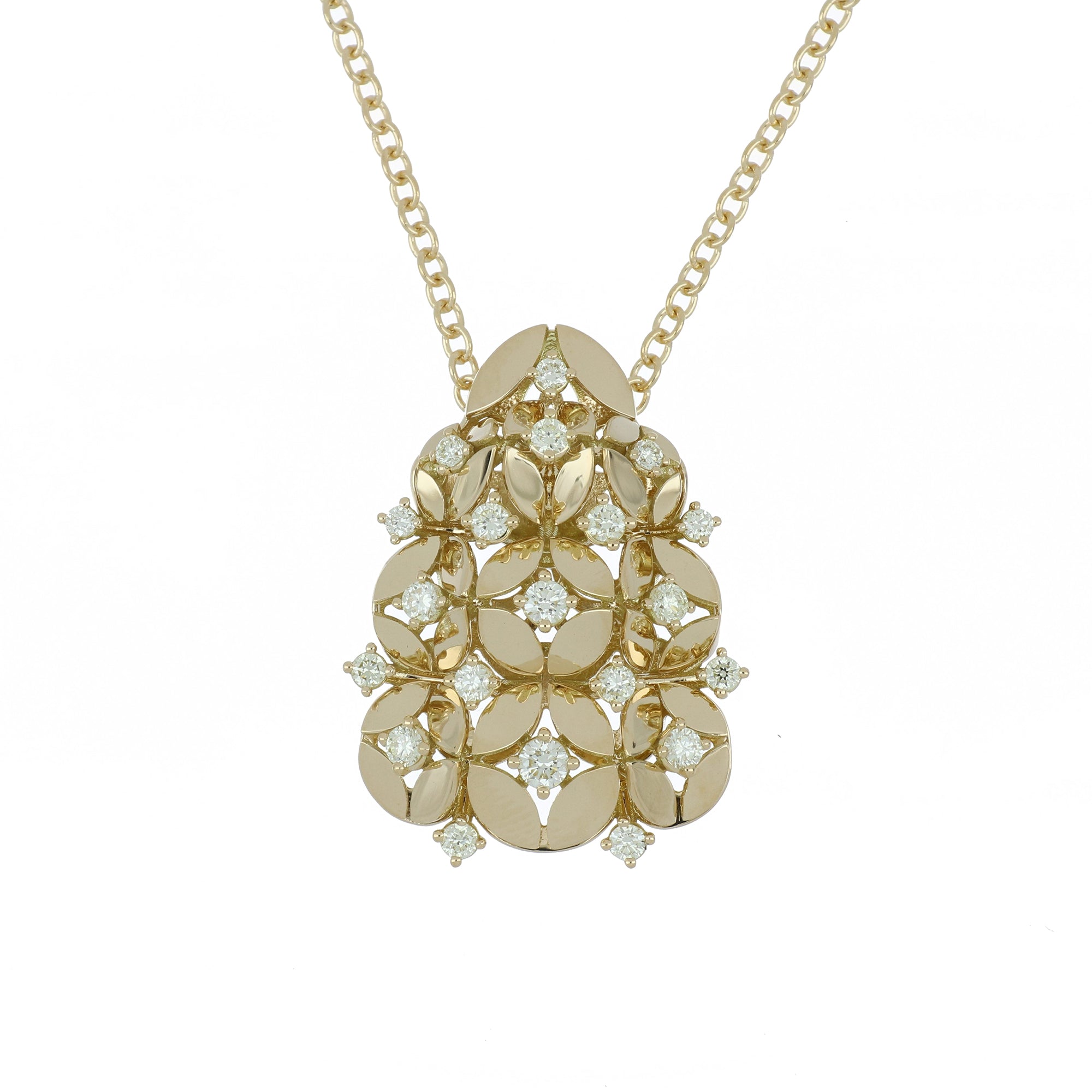 RIFLESSI BIG YELLOW GOLD PENDANT