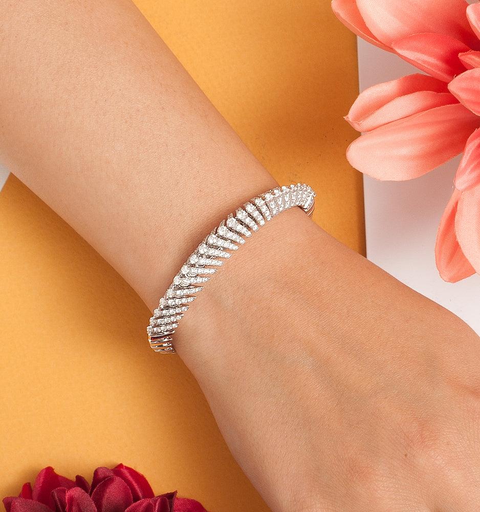 SOFFIO WHITE GOLD DIAMOND PAVÉ BRACELET