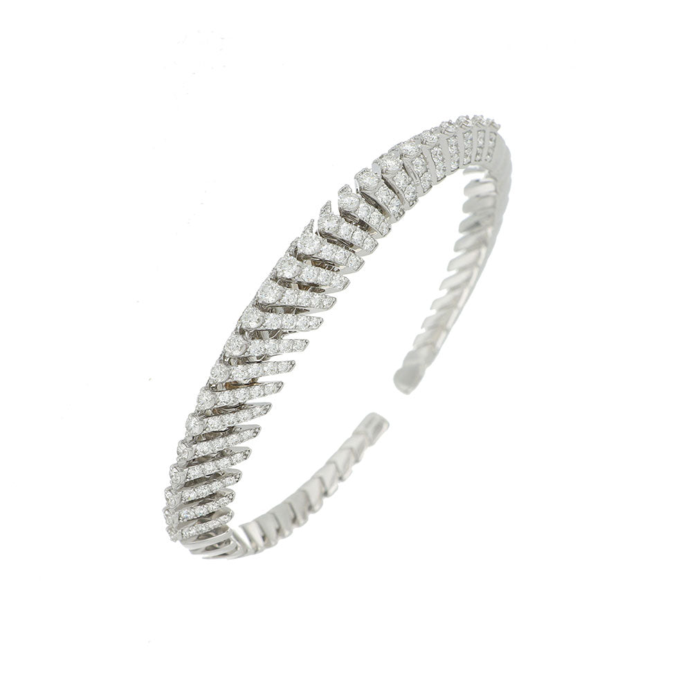 SOFFIO WHITE GOLD DIAMOND PAVÉ BRACELET