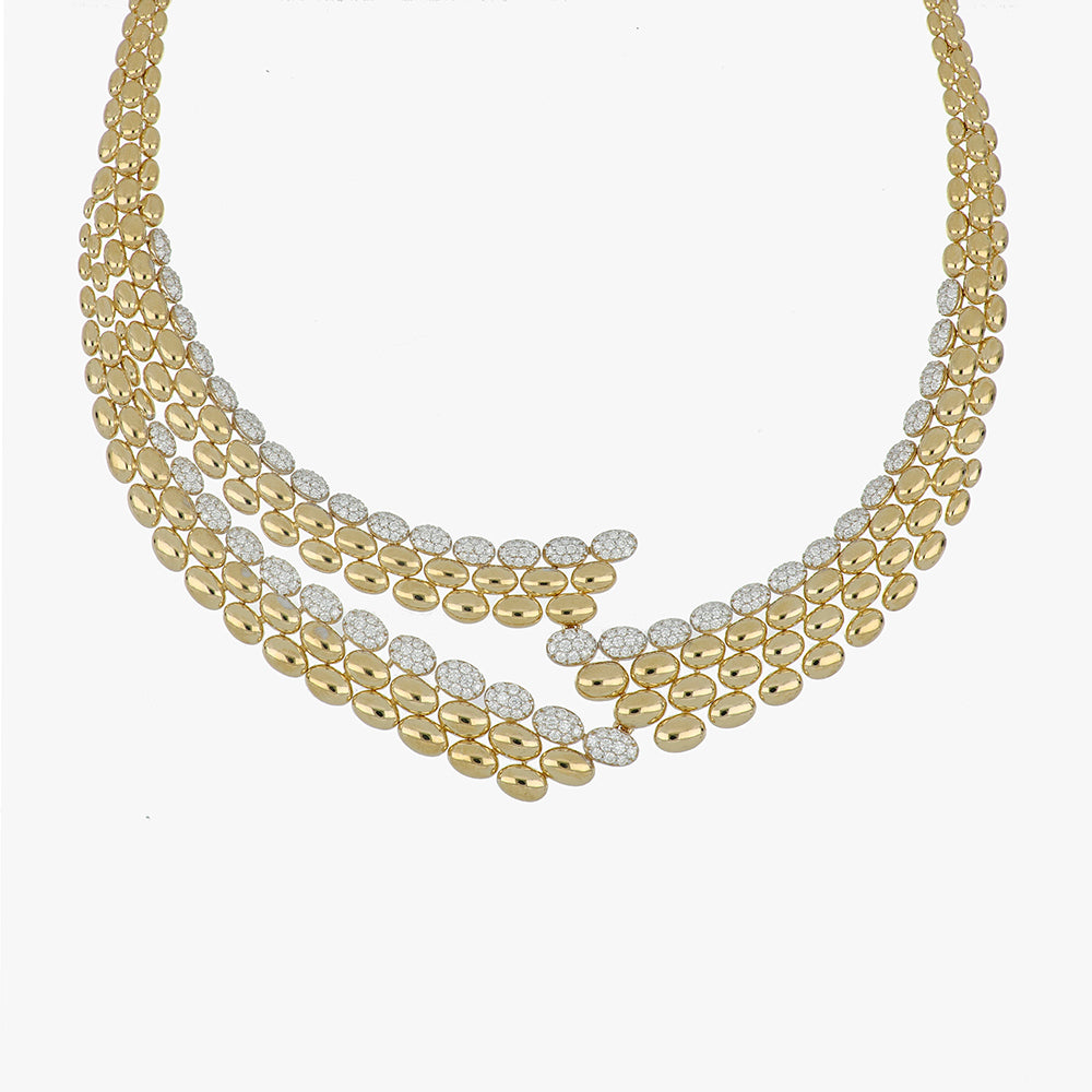 SOLEGIRA YELLOW GOLD TRIPLE NECKLACE