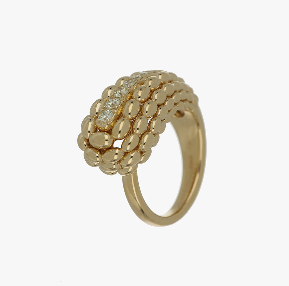 SOLEGIRA YELLOW GOLD MEDIUM RING