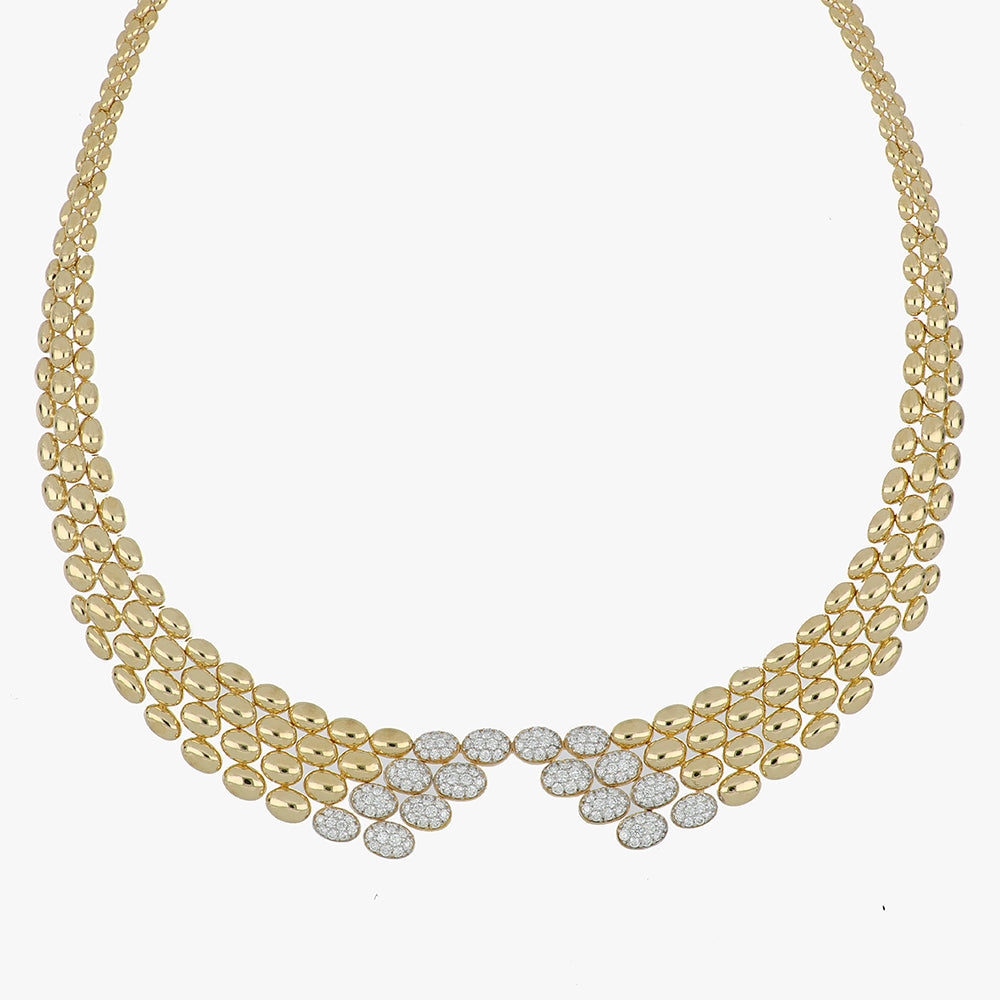 SOLEGIRA YELLOW GOLD DOUBLE NECKLACE