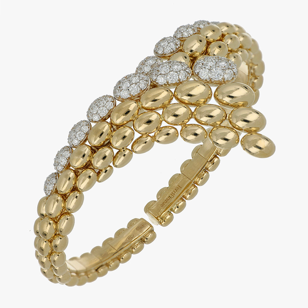 SOLEGIRA YELLOW GOLD DIAMONDS BRACELET