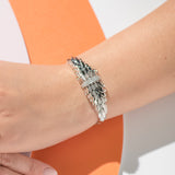 SPETTINATO WHITE GOLD DOUBLE BRACELET