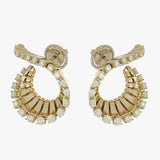 VITO CURLY YELLOW GOLD EARRINGS