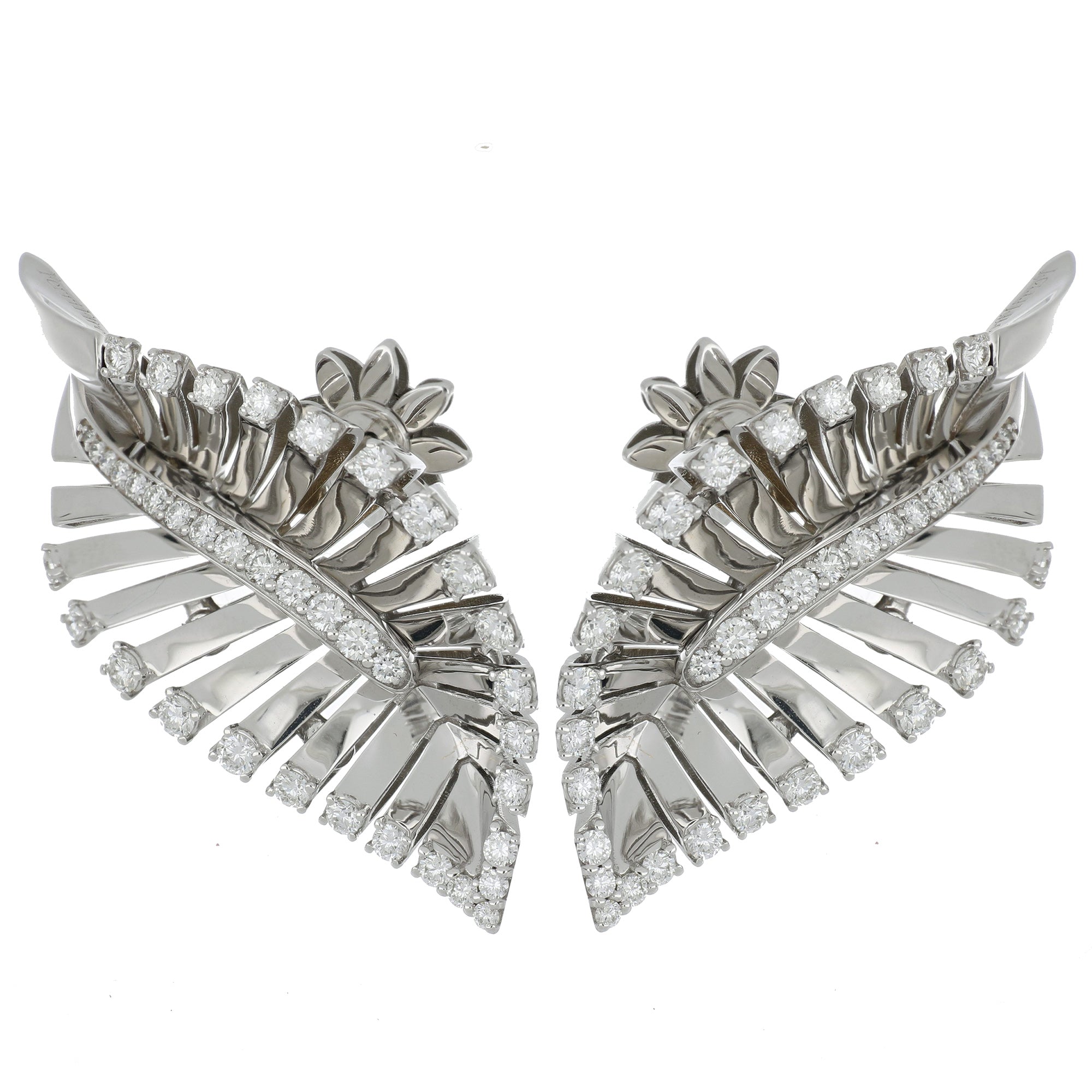 VITO FOGLIA WHITE GOLD EARRINGS