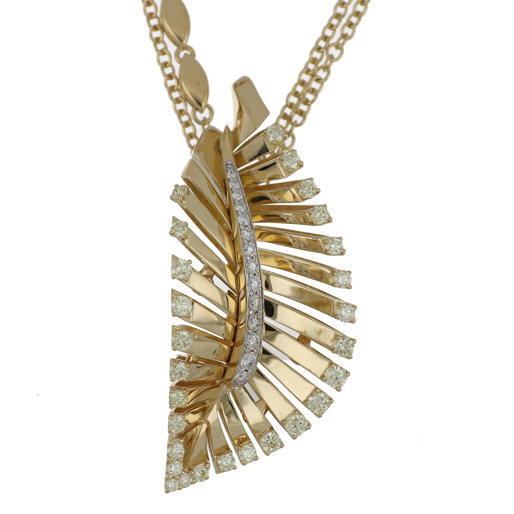 VITO FOGLIA YELLOW GOLD PENDANT