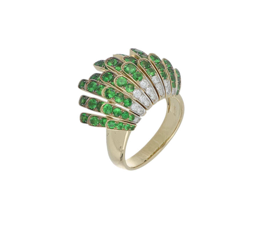 WATERFALL RING TSAVORITE