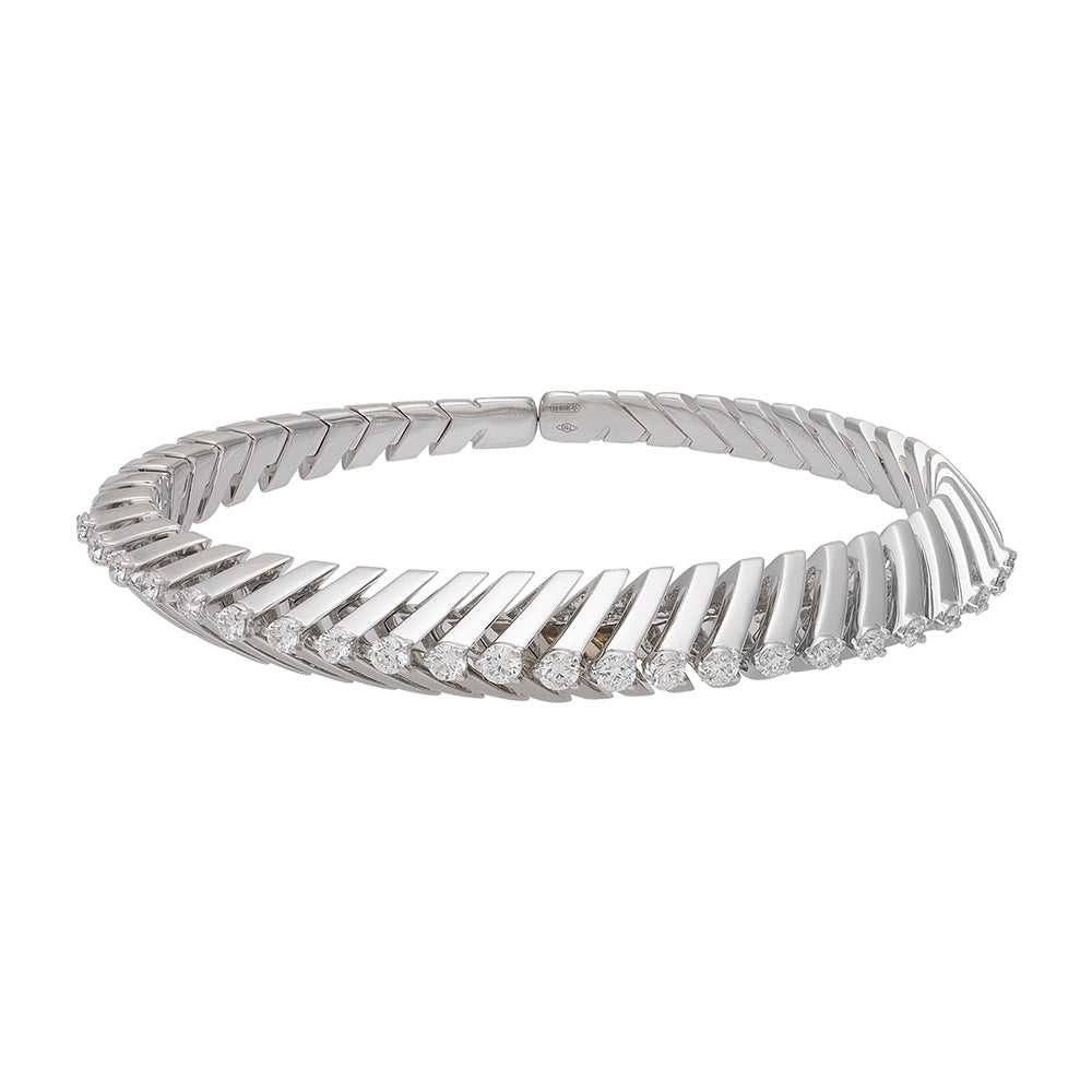 SOFFIO WHITE GOLD BRACELET