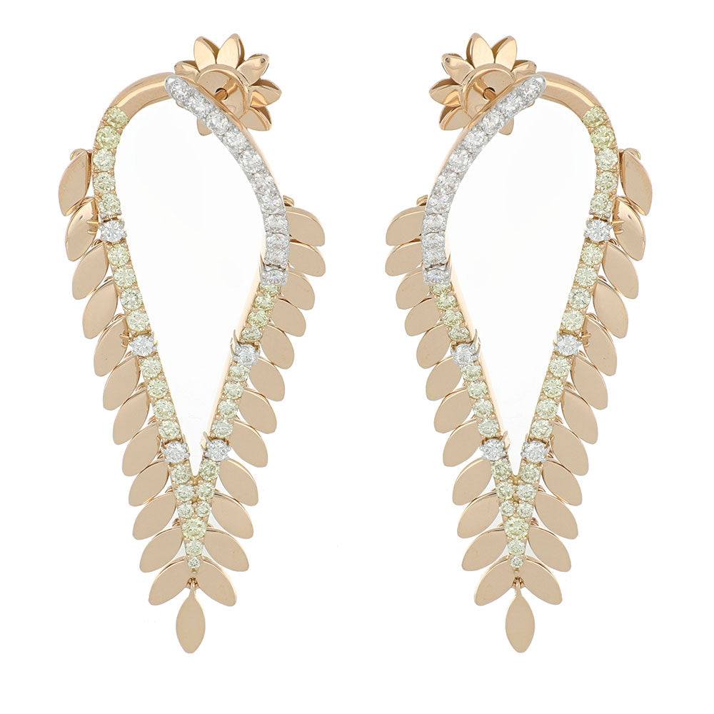 SPETTINATO RANIA ROSE GOLD EARRINGS