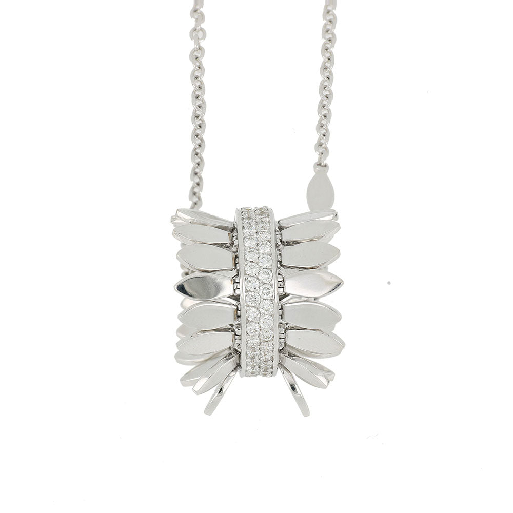 SPETTINATO WHITE GOLD PENDANT