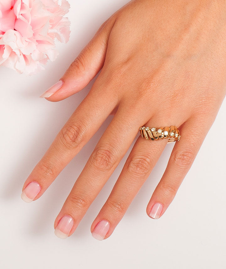 SOFFIO YELLOW GOLD RING