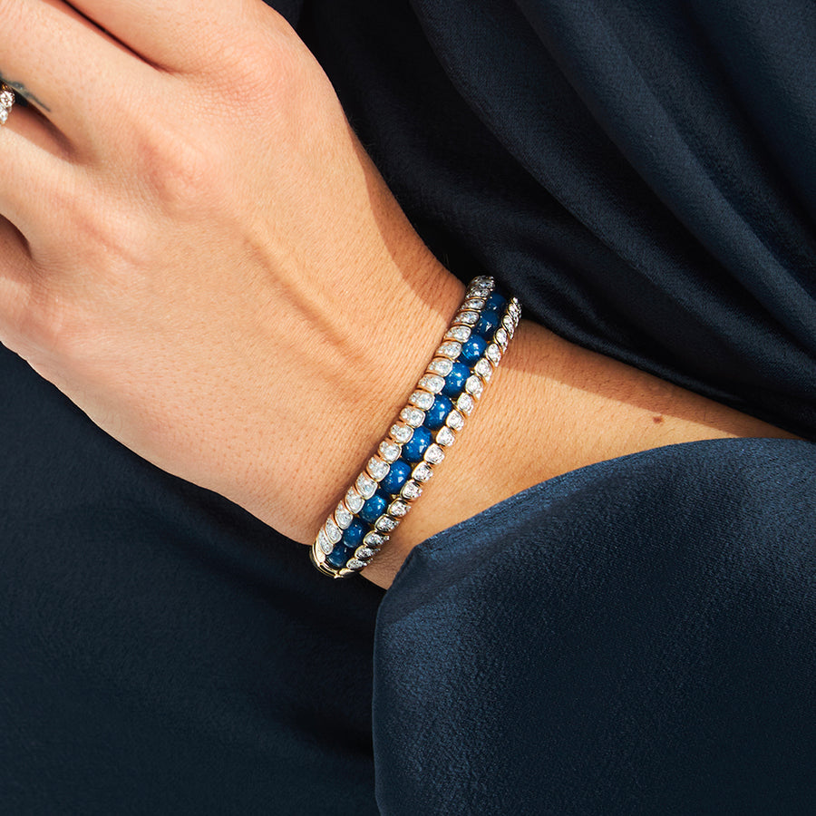 ALLEGRA BLUE ENAMEL BRACELET