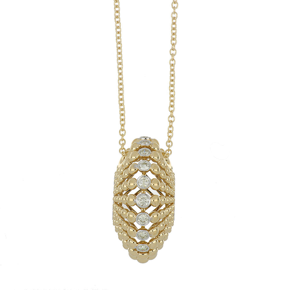 BUBBLES YELLOW GOLD PENDANT