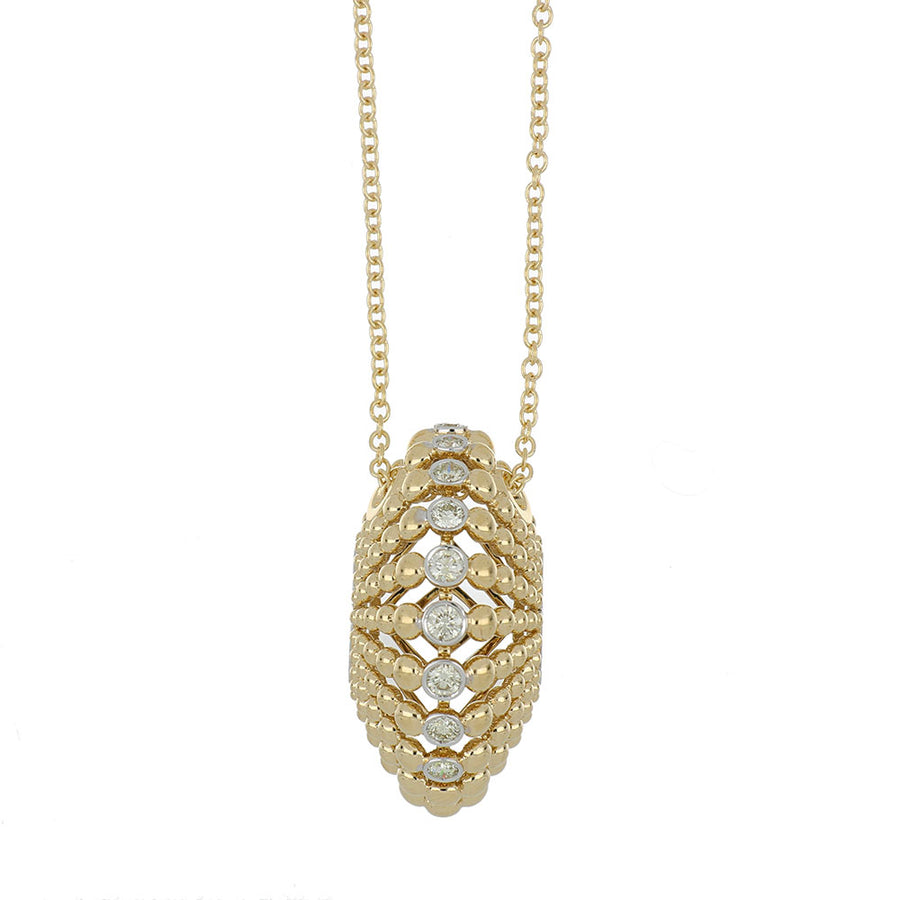 BUBBLES YELLOW GOLD PENDANT
