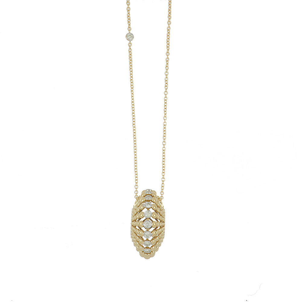 BUBBLES YELLOW GOLD PENDANT