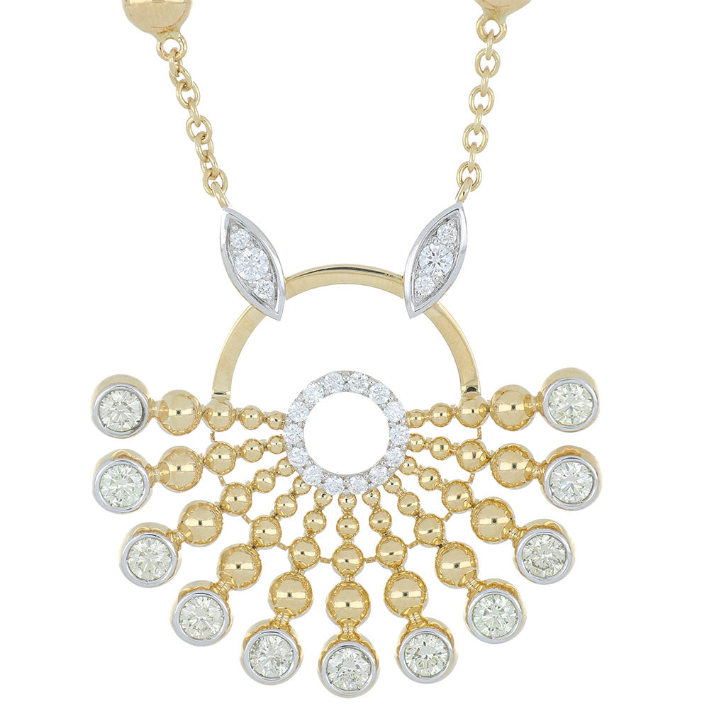 BUBBLES RAGGI WHITE AND CHAMPAGNE DIAMOND PENDANT