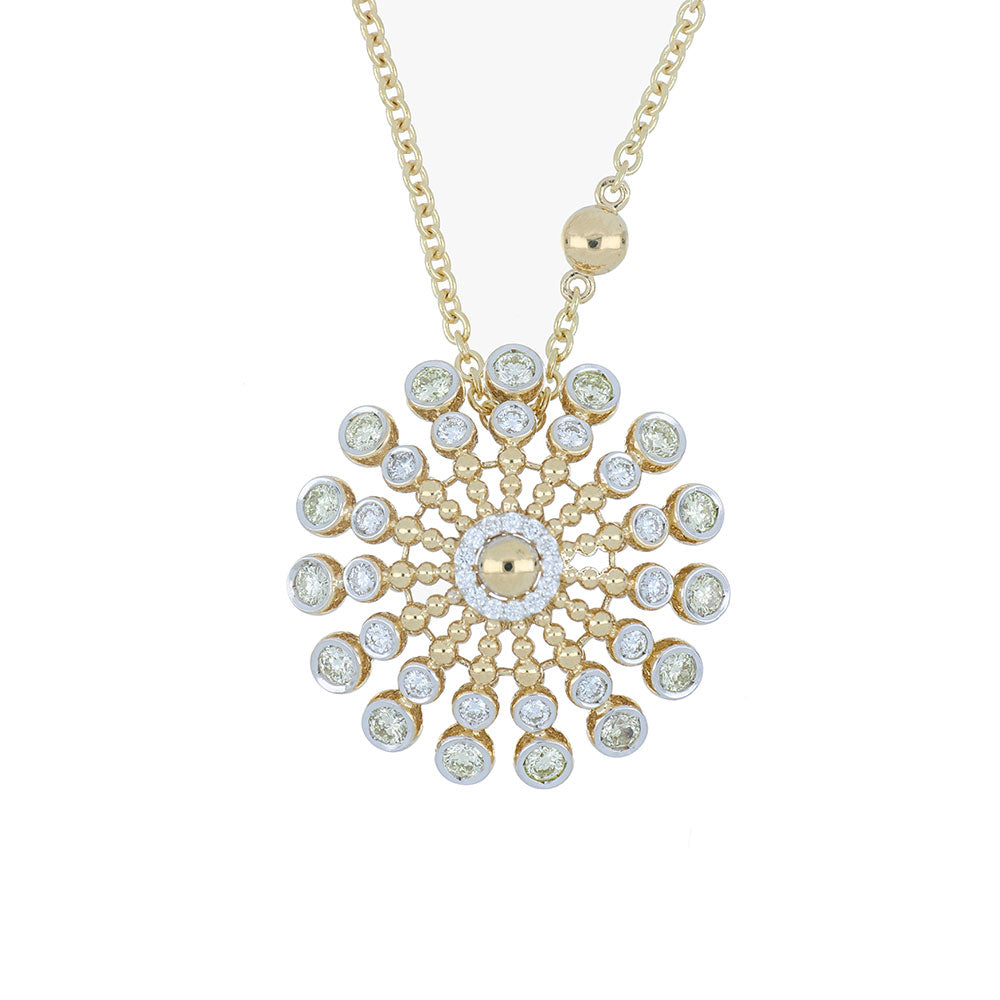 BUBBLES RAGGI SMALL ROUND DIAMOND PENDANT