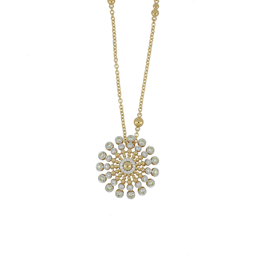 BUBBLES RAGGI SMALL ROUND DIAMOND PENDANT